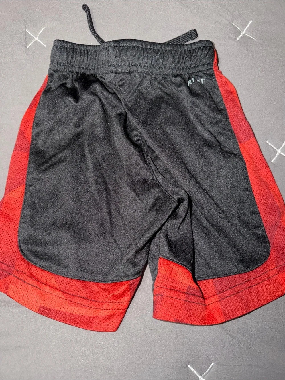 Nike Black and Red Boys' Athletic Shorts